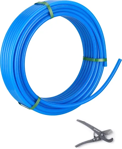 Vista 13 de EFIELD - Tubería Pex A de 1/2 pulgada, 100 pies, color azul para aplicaciones de fontanería de agua potable con un cortador de tubos (XB100)