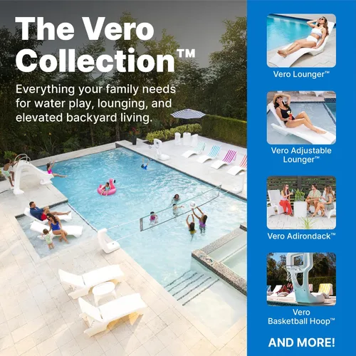 Vista 7 de Step2 Vero - Mesa auxiliar con bandeja para servir, muebles de patio impermeables para exteriores e interiores, uso en piscinas de hasta 9 pulgadas