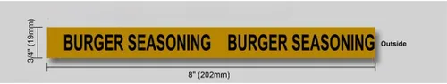 Vista 2 de Condimento de hamburguesas" Nombre de la banda, Coctelera de dragado, Coctelera de especias para sal, canela, Cocinar dispensador de cocción