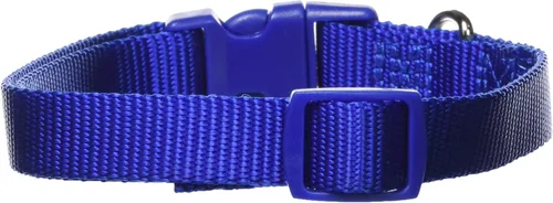 Vista 14 de Zack & Zoey Collar de perro de nailon de ancho, se adapta a cuellos de 6 a 10 pulgadas, Bluebird