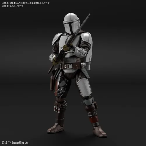 Vista 3 de Bandai Hobby - The Mandalorian - Armadura Beskar de The Mandalorian Star Wars Kit de Modelo 1/12