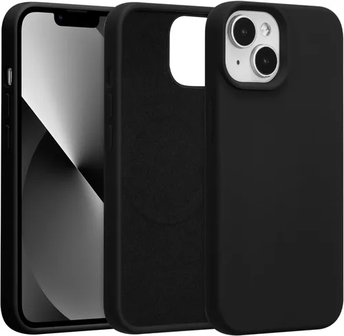 Vista 611 de Funda magnética de silicona para iPhone 13 Pro, color blanco antiguo [Compatible con Magsafe] [Forro de microfibra suave antiarañazos], funda
