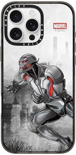 Vista 134 de CASETiFY Funda para iPhone Air, compatible con MagSafe Marvel VS CoLab Protección contra caídas de grado militar 4x de 8.2 pies Funda Capitán