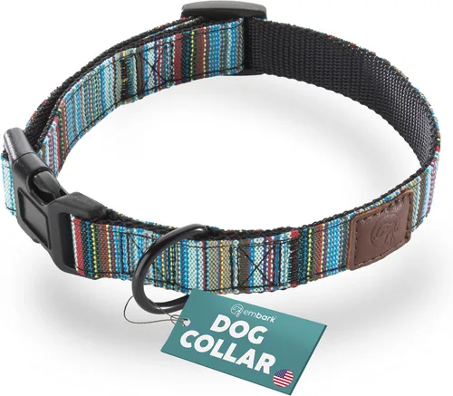 Vista 9 de Embark Adventure Collar para Perros – Collares de perro de nailon elegantes y duraderos para perros pequeños, cómodo collar para mascotas, collares
