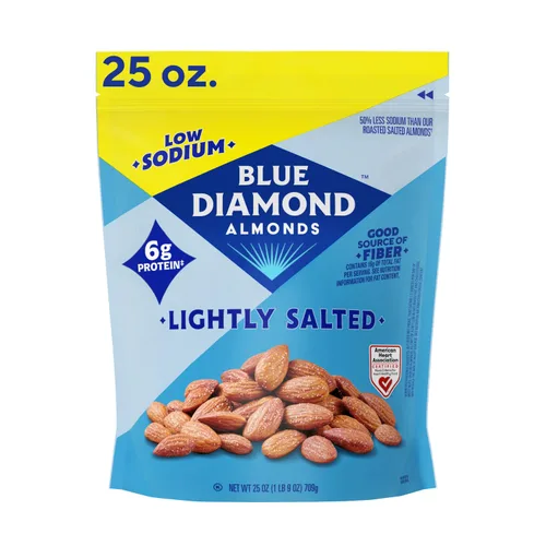 Vista 17 de Blue Diamond Almendras tostadas al horno con sabor a chocolate oscuro, bolsa resellable de 25 onzas, paquete de 1