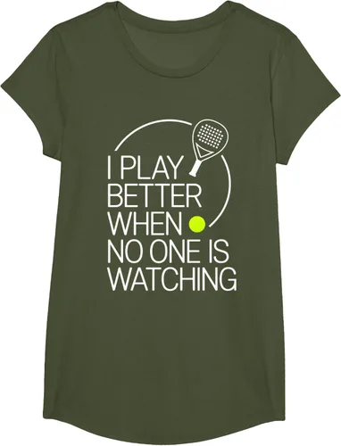 Vista 104 de Camiseta de tenis de pádel I Play Better When No One is Watching