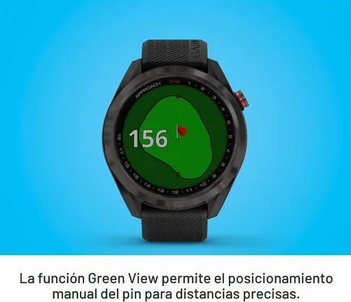 Vista 5 de Garmin Approach S42, reloj inteligente de golf con GPS, ligero con pantalla