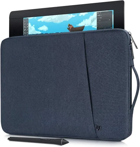 Vista 8 de Funda para tableta de dibujo gráfico para XP-Pen Artist 13.3 Pro/V2/ Artist 14/12, Bolso de transporte Huion Kamvas Pro 13 GT-133 (Negro)