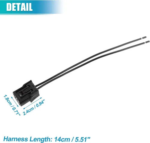 Vista 7 de uxcell Conector del sensor de temperatura del refrigerante Pigtail No.04320SAAA00 para Honda Accord 2008-2017 2pin