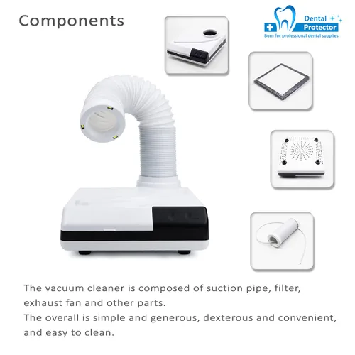 Vista 8 de 60W Pequeño Mini Nuevo Dental Mirco Motor Aspirador Fuerte Succión Baja Nioce Silenciosa Portátil Unidad De Máquina De Succión Dental