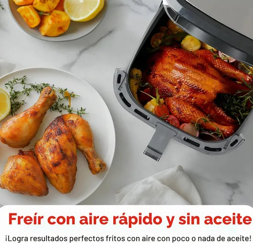 Vista 3 de Freidora de aire de 8.5 cuartos de galón, gran capacidad mejorada adecuada para 5-6 personas, pantalla táctil inteligente para un fácil