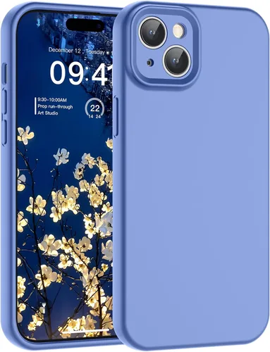 Vista 51 de SUPFINE - Funda diseñada para iPhone 12, silicona líquida premium con [forro de microfibra suave antiarañazos][protección de cámara mejorada], funda