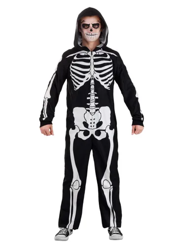Vista 3 de Pijama de Esqueleto Acogedor para Adultos Multicolor
