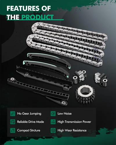 Vista 5 de SCITOO 9-4201S 9-4202S Kit de cadena de distribución del motor Reemplaza para Ford para Lincoln Expedition F-150 F-250 Super Duty F-350 Super Duty