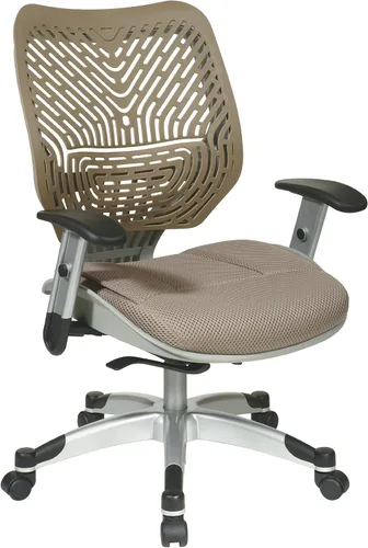 Vista 8 de Space Seating 86 REVV Series - Silla de escritorio autoajustable SpaceFlex con respaldo lumbar y asiento de malla acolchado, Raven Negro