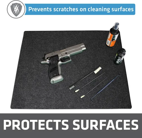 Vista 2 de Drymate - Almohadilla de limpieza de armas, alfombrilla de limpieza de armas premium, absorbente, impermeable, duradera, protege las superficies
