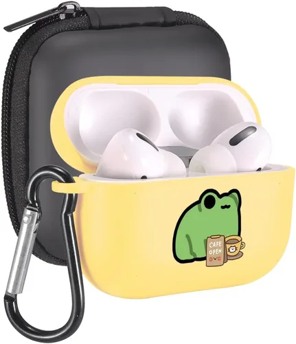 Vista 61 de Funda de mariposas rosas para AirPods Pro con llavero, diseño de animales lindos funda protectora de TPU suave compatible con AirPods Pro Charging