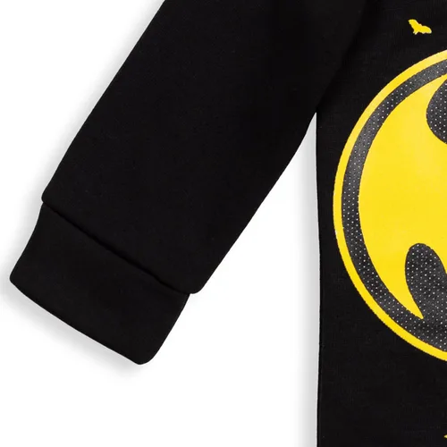 Vista 5 de DC Comics Justice League Batman - Sudadera con capucha de forro polar con media cremallera
