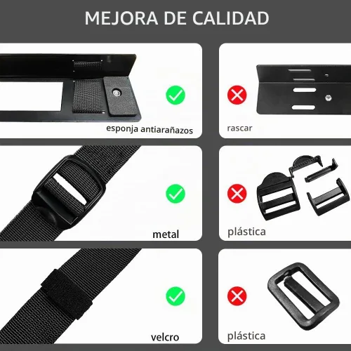 Vista 5 de Soporte para PC debajo del escritorio, negro, fijo