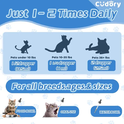 Vista 4 de Antibióticos naturales para gatos, suplemento de antibióticos para gatos para aliviar la picazón de alergias, apoyo inmunológico, problemas de piel