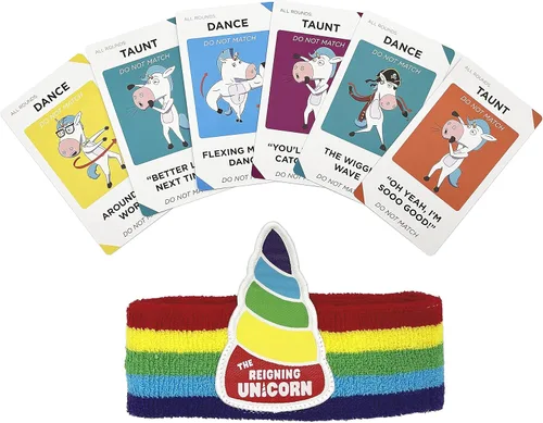 Vista 6 de Reigning Unicorns, juego de cartas de unicornio gritando, divertido y rápido juego de fiesta para adultos noche de juego, lo mejor para niñas, niños