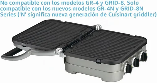 Vista 5 de UsKitchen Plato reversible para parrilla Cuisinart GR-4N 5 en 1