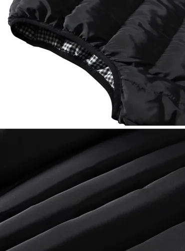 Vista 5 de Vcansion Chaleco de abrigo acolchado con cuello alto casual para hombre