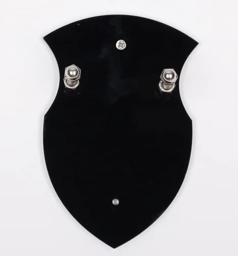 Vista 2 de WANLIAN Sword Cards - Soporte de espada montado en la pared, tarjeta de pared de espada acrílica, soporte de espada con accesorios (1 pieza negra)