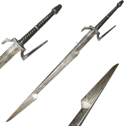 Vista 7 de Espada larga de espuma medieval de 41 pulgadas de Witcher para Cosplay, LARP, disfraz y Halloween