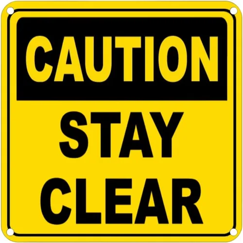 Vista 16 de Caution Watch Your Step 4 Metal Sign - 12 x 12 Inch Funny Tin Sign Retro Wall Decor For Home, Bar, Kitchen, Garage