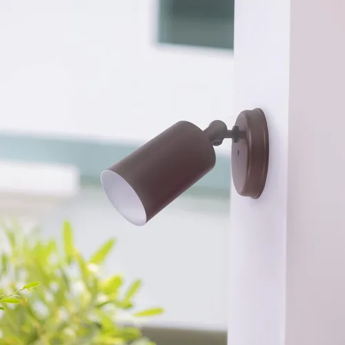 Vista 10 de NICOR Iluminación 50W bronce solo cilindro ajustable seguridad luz de inundación (11518)
