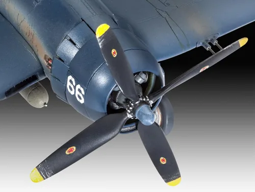 Vista 4 de Revell 03955 F4U-4 Corsair Modelo Kit, 5.8 in Longitud,6.8 in spanwidth