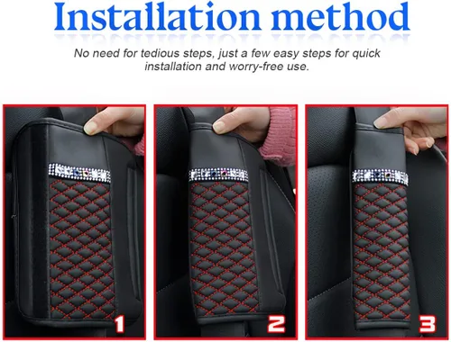 Vista 3 de zipelo 2 fundas para cinturón de seguridad de automóvil, almohadillas de cuero transpirable que protegen tu cuello, correas de arnés para una