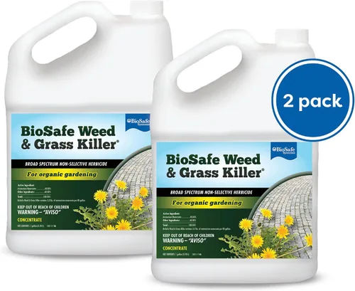 Vista 2 de BioSafe Systems 7601-1 Herbicida y Hierba, (Estuche - 2), 1 galón, Herbicida no Selectivo, Concentrado