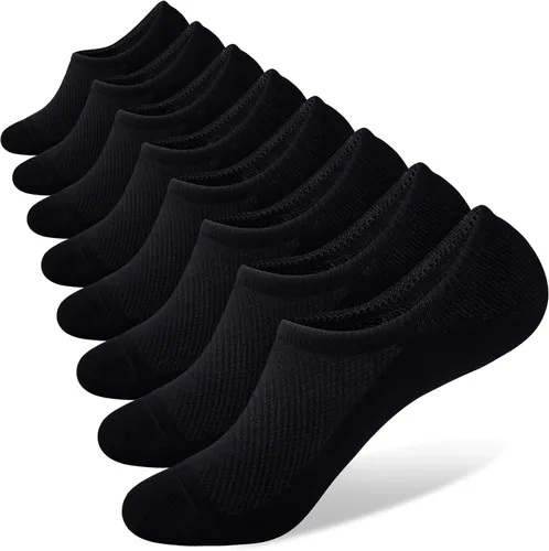 Vista 9 de SIXDAYSOX Calcetines invisibles para hombre, paquete de 6/8 unidades, de algodón, finos, corte bajo, antideslizantes para zapatos planos, tenis