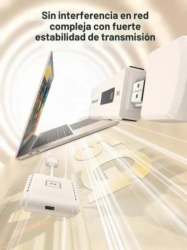 Vista 4 de Lemorele Kit de transmisor y receptor HDMI inalámbrico, extensor HDMI inalámbrico portátil, rango de 164 pies, 1080P Full HD, para transmisión