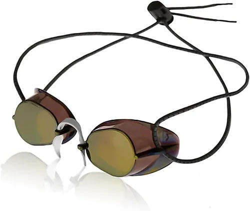 Vista 25 de Sporti Gafas de natación unisex para adultos, antiempañamiento sueco/sueco premium/sueco espejo + correa elástica