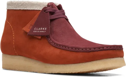 Vista 32 de Clarks Wallabee Chukka Botas para hombre cera de abeja cuero