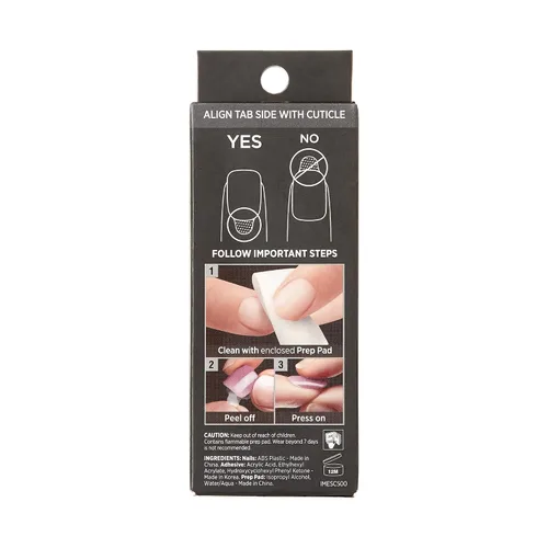 Vista 10 de KISS imPRESS Manicura de Presión Colección Premium Uñas Postizas - Sweet Life, Purple Jelly Squiggle, Cortas y Cuadradas, Fáciles de Aplicar, Súper