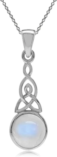 Vista 9 de Silvershake - Colgante de plata fina 925 con nudo celta de triquetra y collar de 18 pulgadas