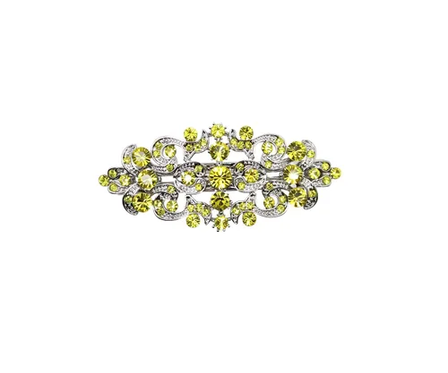 Vista 26 de Faship Precioso pasador floral de cristal AB Rhinestone
