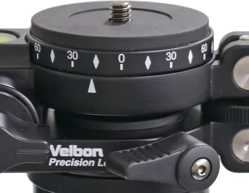 Vista 6 de Velbon 408464 - Nivelador de precisión de 2.087 in de diámetro inferior, accesorio de trípode de magnesio