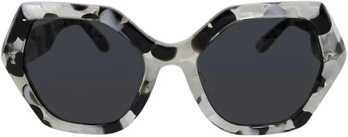 Vista 2 de Gafas de sol Dolce & Gabbana DG 4406 F ajuste asiático 336187 negroblanco burbuja