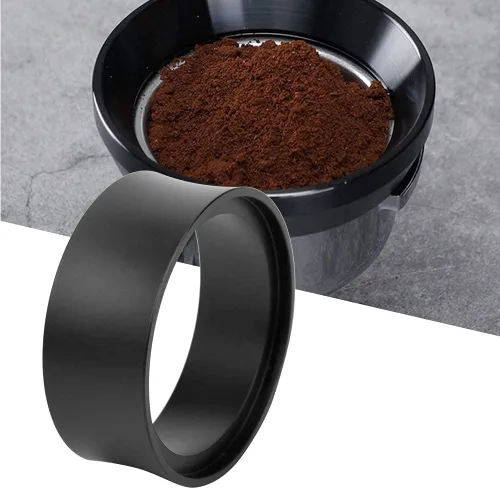 Vista 2 de Distribuidor de café universal para el hogar de aleación de aluminio para máquina de café con mango de 2.283 in negro