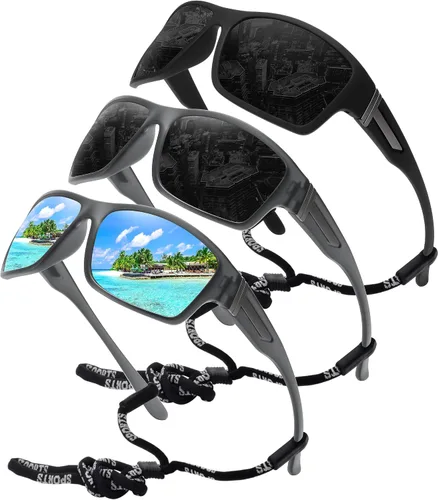 Vista 25 de STORYCOAST Gafas de sol polarizadas deportivas para hombres y mujeres, marco irrompible para ciclismo, pesca, conducción