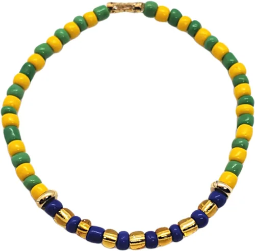Vista 32 de Hecho a mano contra el mal de ojo orishas joyería de protección Ilde elástico elástico ajustable con cuentas unisex amuleto pulsera conjunto