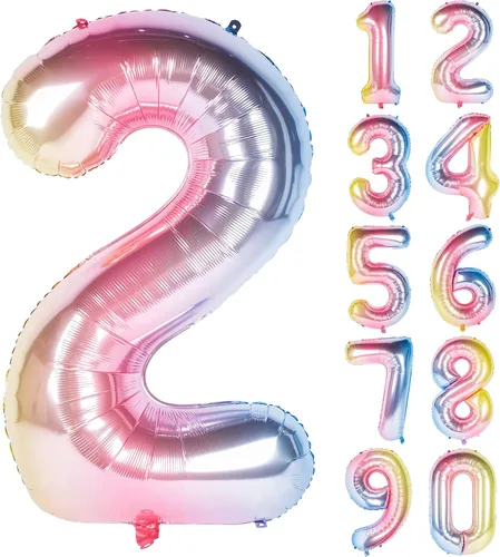 Vista 13 de Globos de 40 pulgadas para inflar con helio, de película de aluminio, para fiestas, cierre manual (púrpura 0)
