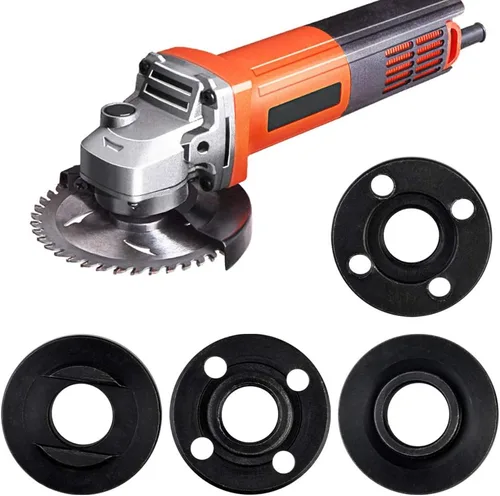 Vista 5 de Topbuti Llave angular de brida de amoladora, tuerca de bloqueo de metal para compatible con Dewalt Milwaukee 193465-4 Bosch Black Decker Ryobi