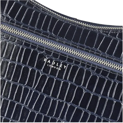 Vista 4 de Radley London Pear Gardens - Croc sintético - Hombro mediano con cremallera