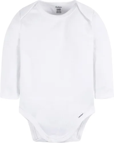 Vista 7 de Gerber Mono unisex de manga larga para bebé, paquete múltiple de entrelazado, 6.35 ozm